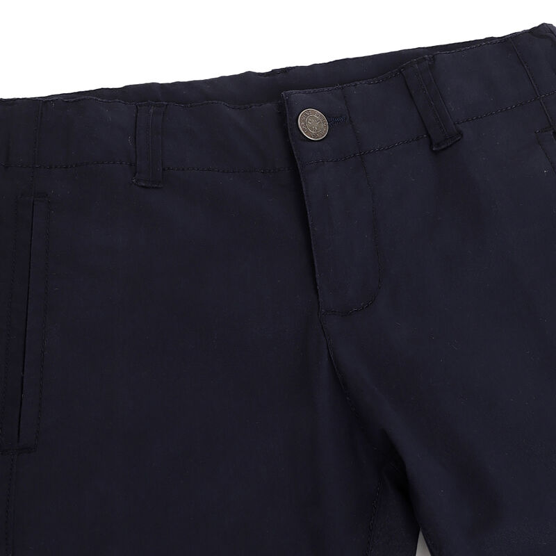 Boys Dark Blue Solid Long Trousers image number 2